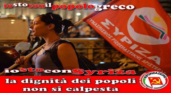 Ferrero al Cpn del Prc: “Costruire una Syriza italiana” Costruire un nuovo soggetto politico “di sinistra, partendo dal risultato della Lista Tsipras alle europee”: è questo l’obiettivo di Paolo Ferrero […]