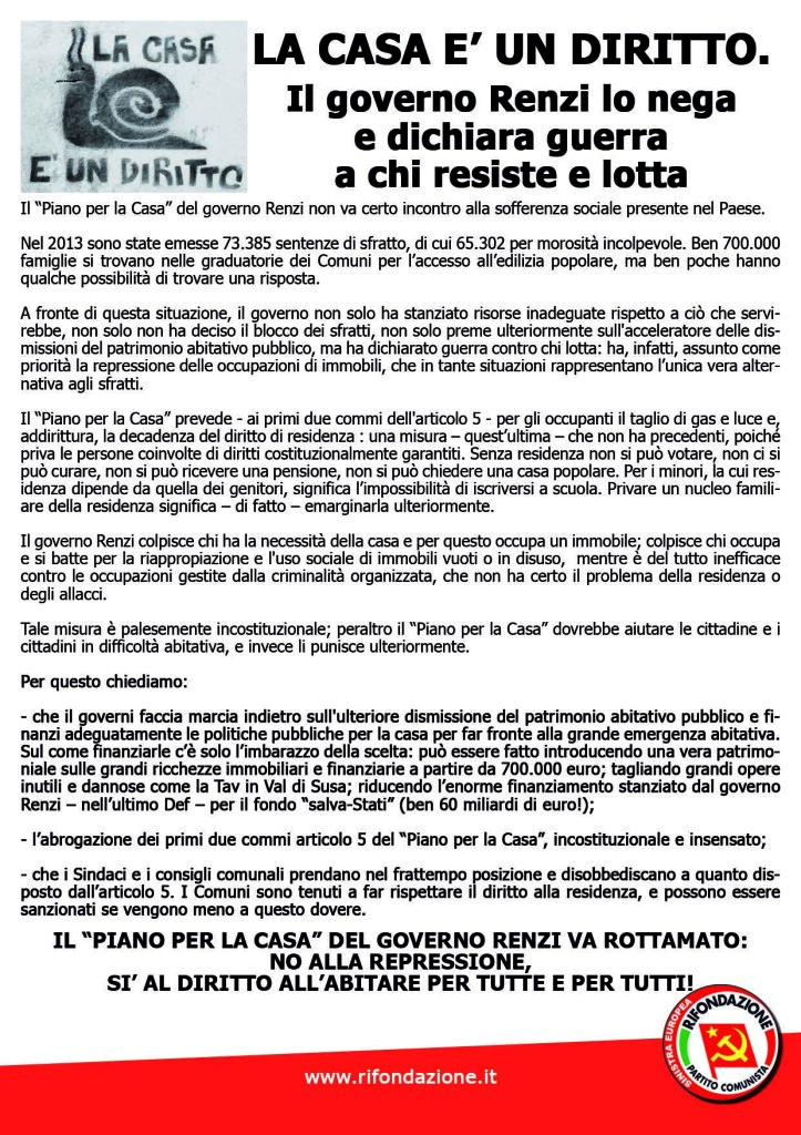volantino casa