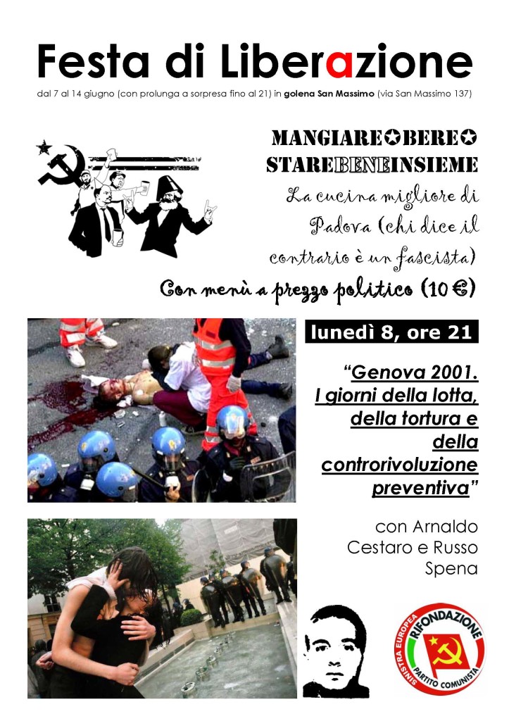 Festa di Liberazione - dibattito 8 giugno