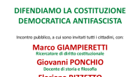 Verso il Referendum sulla Riforma Costituzionale VENERDI’ 24 GIUGNO ORE 20.45 Presso la Sala Comunale di Due Carrare DIFENDIAMO LA COSTITUZIONE DEMOCRATICA ANTIFASCISTA Incontro pubblico, a cui sono invitati tutti cittadini, […]