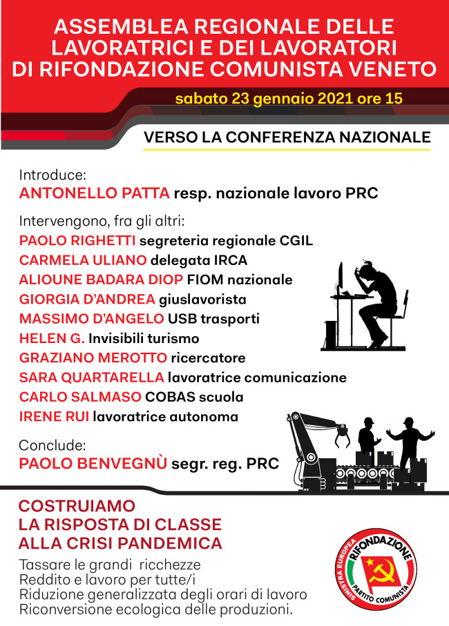 Assemblea regionale lavoratrici e lavoratori